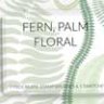 Папоротниковая пальма экзотические цветочные кисти Procreate